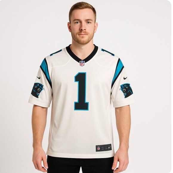 Carolina Panthers Cam Newton #1 Nike On Field Football Jersey Mens Size Lrg - Picture 1 of 12